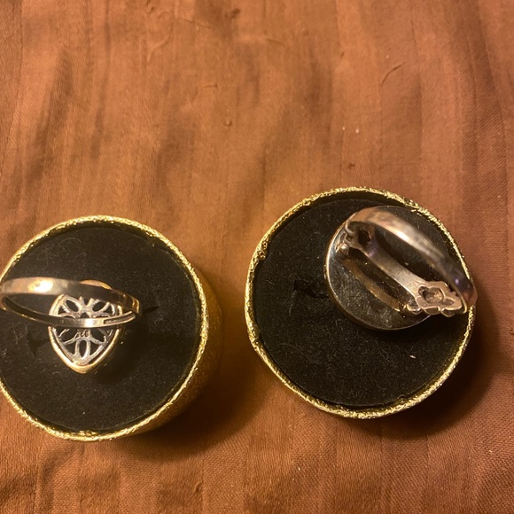 Nice Sterling silver yellow gold bronze with natural gems - Picture 7 of 10